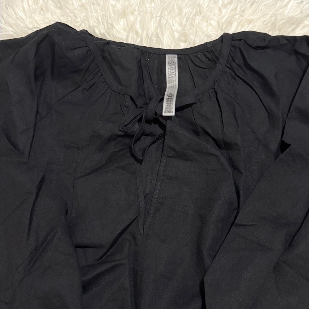 Victoria's Secret Embroidered Black Coverup